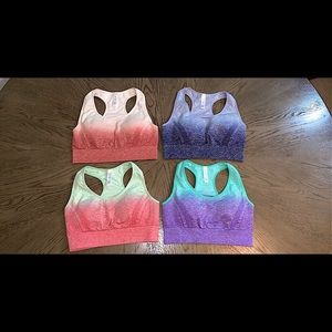 SHEIN SIZE SMALL OMBRÉ SPORTS BRAS